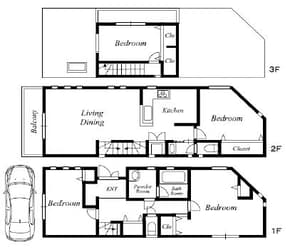 桜丘４丁目戸建の物件間取画像